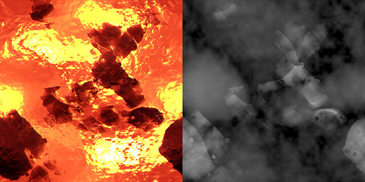 Cellular Noise Texture Displacement Height Map Greyscale