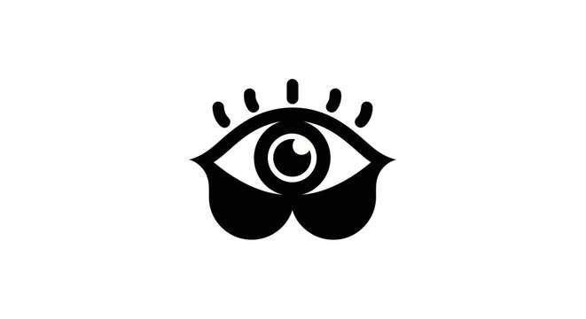 Stylized eye symbol illustration