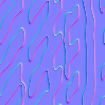 Organic Zebra Wave Normal Map Material