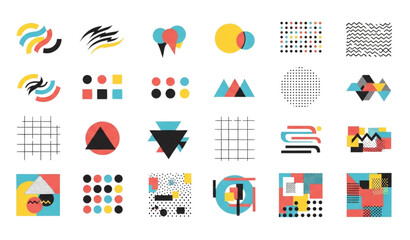 Fototapeta premium Modern Geometric Abstract Element Design Vector – Minimal Corporate Layout Elements