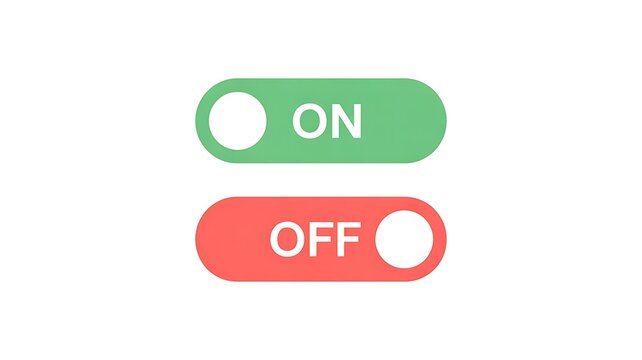 Set of 2 toggle switch icons