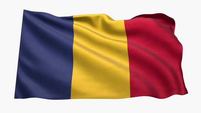Chad_Realistic_Flag_animated_Seamless_Loop