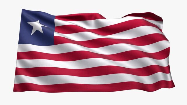 Liberia_Realistic_Flag_animated_Seamless_Loop