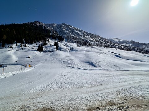 Alpenlandschaft in Andermatt (Schweiz)