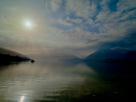 Thunersee in Thun (Schweiz)