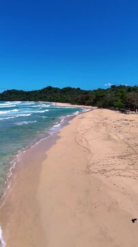 Aerial View from Wizard Beach in Bocas del Toro at Bastimentos isla in Panama