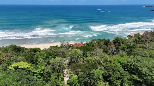 Aerial View from Wizard beach in Bocas del Toro in Panama at bastimentos isla