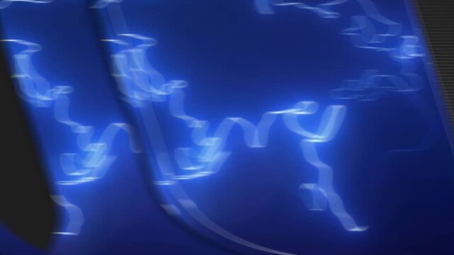 Blue Neon World Map Promo: Global Tech Opener with Green Screen Transitions and Cinematic Intro for News or Corporate Media