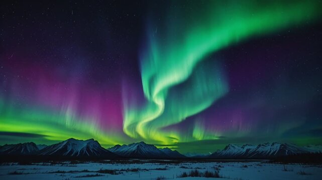 aurora over the sea