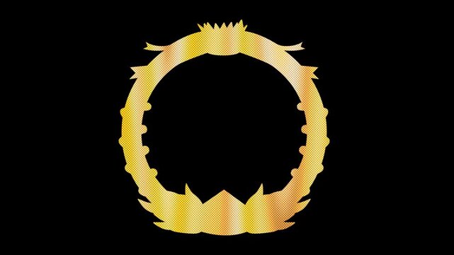 Golden frame animation 