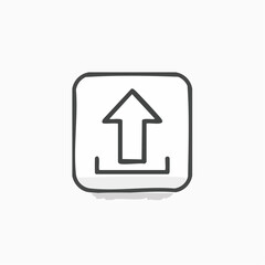 Obraz premium Upload Icon Datei hochladen