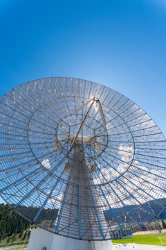 Canada, BC, Okanagan Falls.  Dominion Astrophysical Observatory.  The John A. Galt Telescope, a single 25.6-metre-diameter (84 ft) metal-mesh antenna