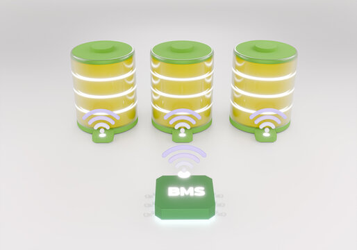 wBMS: Wireless Data Transmission from Battery Modules to Central BMS &mdash; 3D Rendered Visualization of Real-Time 