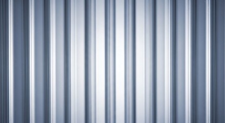Obraz premium Sleek Metallic Ribbed Surface Background with Vertical Lines and Gradient Lighting