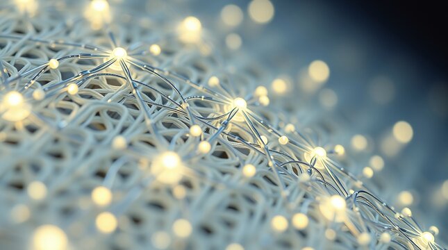 Smart Fabric Textile with Integrated Fiber Optic Threads