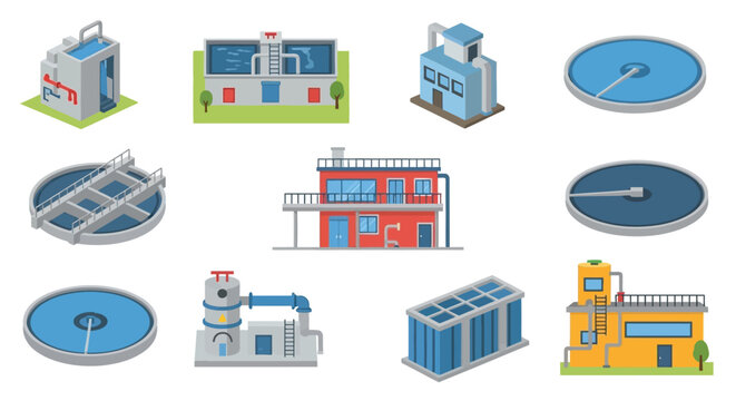 Illustrative set of water treatment facilities and related infrastructure