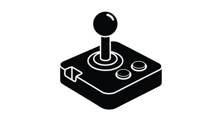 A black joystick controller shown in a striking silhouette © MDHANZALA