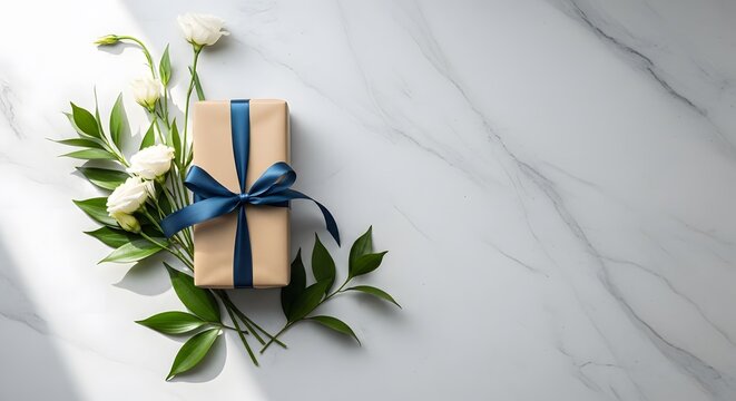 Heartfelt father's day gift ideas for dad beautifully wrapped present with flowers