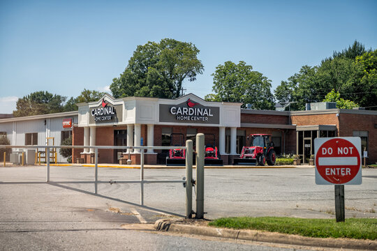 Ruckersville, USA - August 10, 2025: Cardinal Home Center, Stihl home remodeling material tools supplies store for professionals in Virginia
