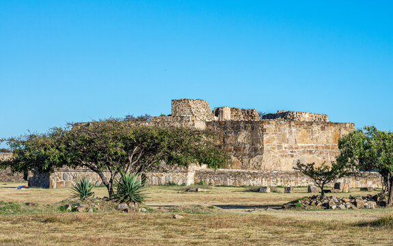 ruins of of Monte Alban - Oaxaca, Mexico