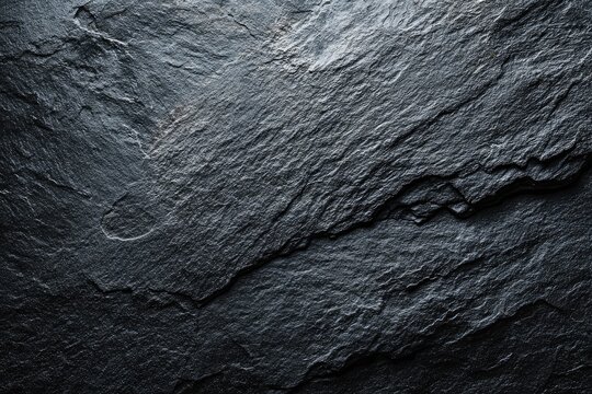 Dark slate, layered stone texture with diagonal striations and raw, rough surface