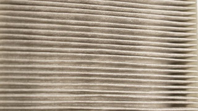 HEPA air filter, high-efficiency particulate air filter for ventilation. Used for air purifying system to air purification from fine dust and odours, viruses and bacteria, including seasonal allergen