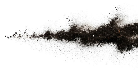 Obraz premium pile dust dirt isolated on white background, with clipping path 