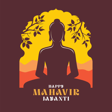 Mahavir Jayanti poster design, Mahavir jayanti wishes