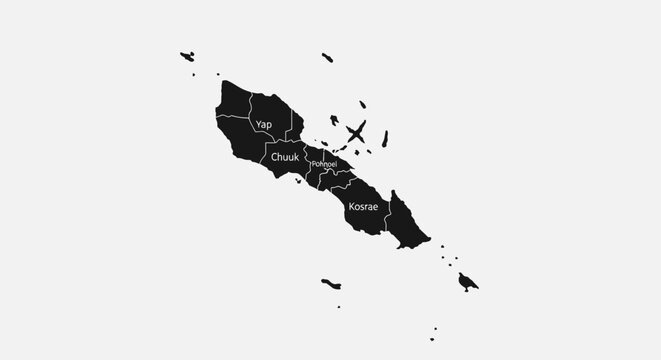 Map of Solomon Islands, showing administrative divisions and capital Honiara