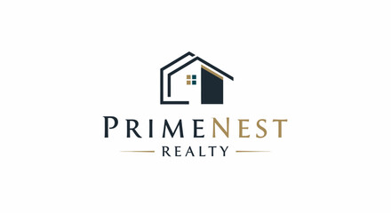 Fototapeta premium Prime Nest Realty Company Logo Design.