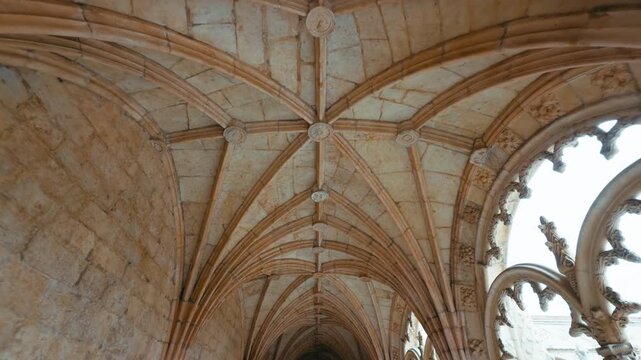Inside the vaults in Gothic architecture
