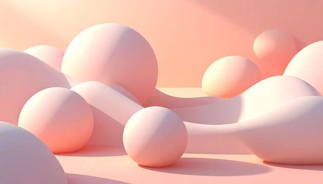 3D Blob Soft Shadow Background