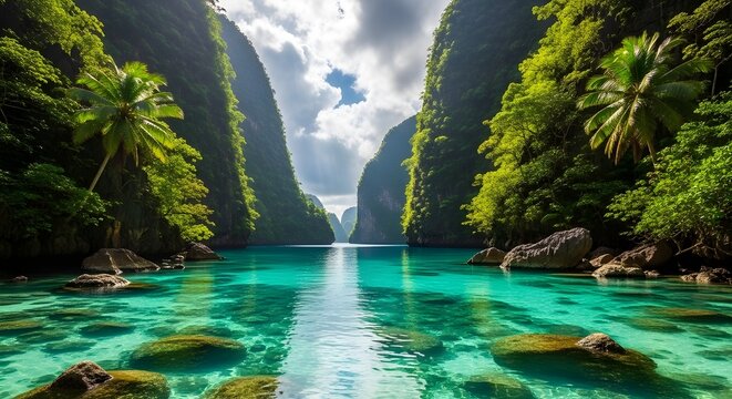 Paisaje pintoresco.Oceano y monta&ntilde;as.Viajes y aventuras alrededor del mundo.Islas de Tailandia.Phuket.