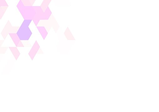 Abstract geometric background with pink and purple triangles on transparent white space for digital design and creative projects.