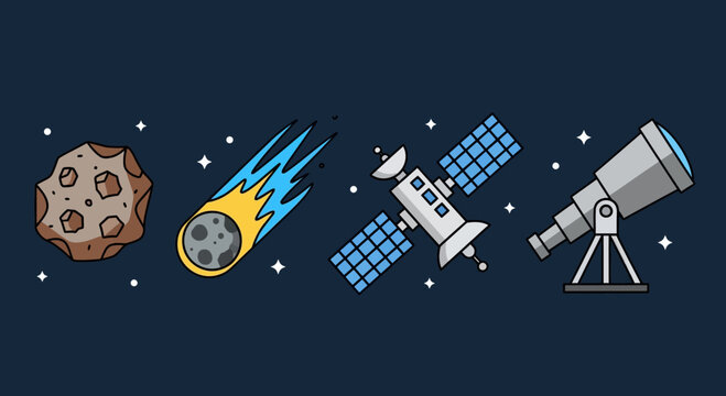 Space Objects and Astronomical Equipment.