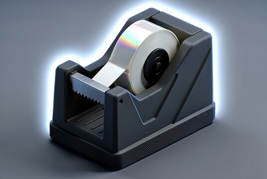 Tape Dispenser Dispensing Film In Studio