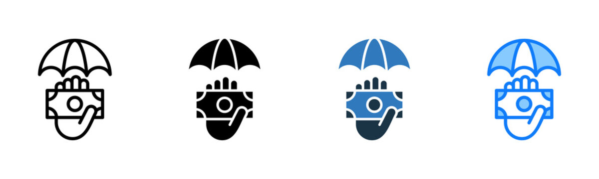 Insurance Payout icon multiple style 