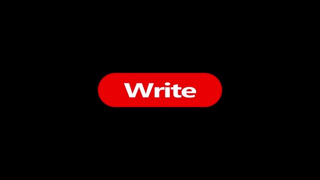 Red button with white write text motion