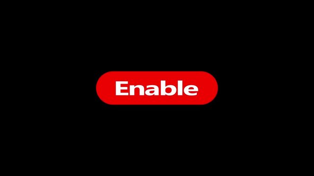 Enable button animation with white arrow