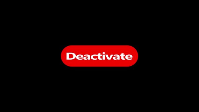 Mouse cursor clicks on deactivate button