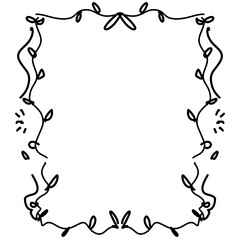 Obraz premium Minimal Ribbon Frame with Bows