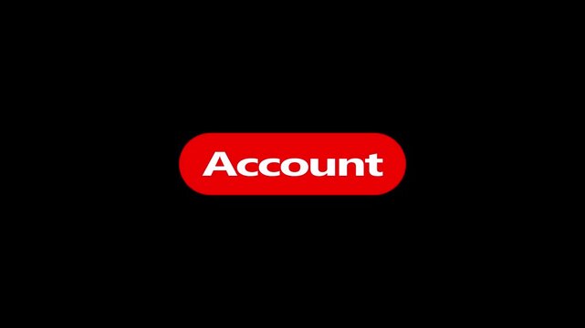Mouse pointer clicking account button motion
