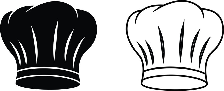 Chef Hat Icon Vector Set Vector