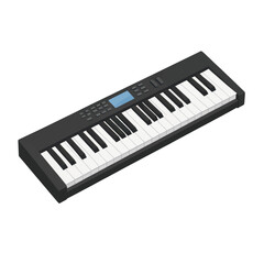 Fototapeta premium Keyboard Instrument Vector Illustration, Isolated Musical Keyboard Keys for App and Web Design