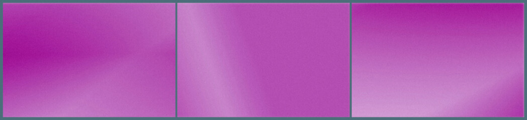 Fototapeta premium Three bold magenta gradient panels with smooth lighting create a striking, modern abstract composition ideal for fashion branding, event posters, and digital interfaces.