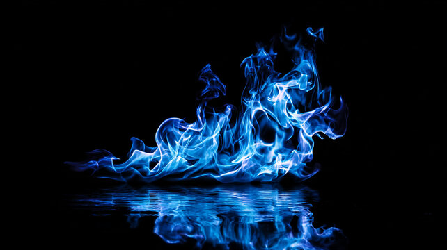 漂う青い炎