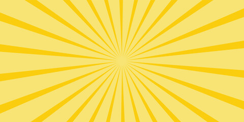 Fototapeta premium Circus background of spiral yellow orange rays vector illustration. Vintage radial pattern with sunbeams or starburst strip. Circus, carnival, summer fair or chapiteau backdrop.