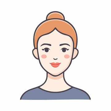 無表情の顔アイコン 感情のないフラットな状態