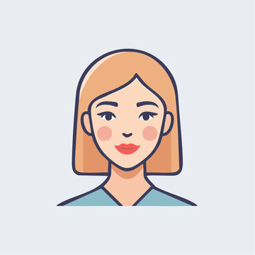 無表情の顔アイコン 感情のないフラットな状態