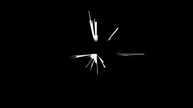 Dynamic geometric shapes changing motion
